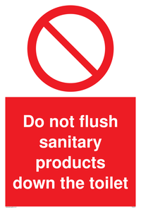 PH5472: Do not flush sanitary products