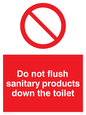 PH5472: Do not flush sanitary products