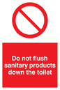 PH5472: Do not flush sanitary products