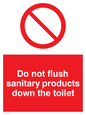 PH5472: Do not flush sanitary products