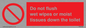 PH5783: Do not flush wet wipes or moist tissues down the toilet