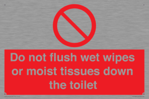 PH5783: Do not flush wet wipes or moist tissues down the toilet
