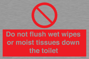 PH5783: Do not flush wet wipes or moist tissues down the toilet