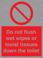 PH5783: Do not flush wet wipes or moist tissues down the toilet