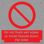 PH5783: Do not flush wet wipes or moist tissues down the toilet