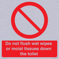PH5783: Do not flush wet wipes or moist tissues down the toilet