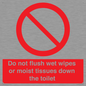 PH5783: Do not flush wet wipes or moist tissues down the toilet