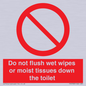 PH5783: Do not flush wet wipes or moist tissues down the toilet