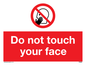 PH6050: Do not touch face