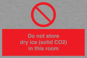 PH7556: Do not store dry ice (solid CO2) in this room