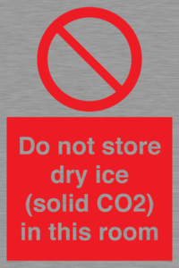 PH7556: Do not store dry ice (solid CO2) in this room