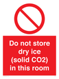 PH7556: Do not store dry ice (solid CO2) in this room