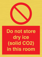 PH7556: Do not store dry ice (solid CO2) in this room