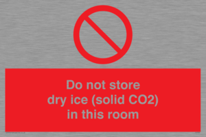 PH7556: Do not store dry ice (solid CO2) in this room