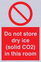 PH7556: Do not store dry ice (solid CO2) in this room