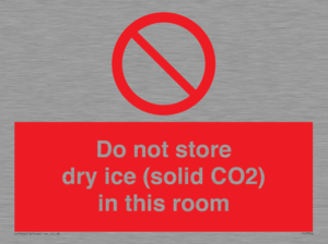 PH7556: Do not store dry ice (solid CO2) in this room
