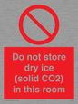 PH7556: Do not store dry ice (solid CO2) in this room