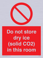 PH7556: Do not store dry ice (solid CO2) in this room
