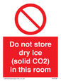 PH7556: Do not store dry ice (solid CO2) in this room