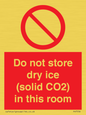 PH7556: Do not store dry ice (solid CO2) in this room
