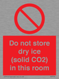 PH7556: Do not store dry ice (solid CO2) in this room