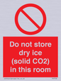 PH7556: Do not store dry ice (solid CO2) in this room