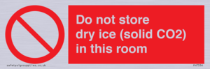 PH7556: Do not store dry ice (solid CO2) in this room