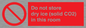 PH7556: Do not store dry ice (solid CO2) in this room