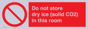 PH7556: Do not store dry ice (solid CO2) in this room