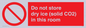 PH7556: Do not store dry ice (solid CO2) in this room