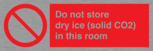 PH7556: Do not store dry ice (solid CO2) in this room