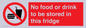 PH7882: No food or drink to be stored in this fridge