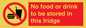 PH7882: No food or drink to be stored in this fridge