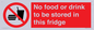 PH7882: No food or drink to be stored in this fridge