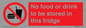 PH7882: No food or drink to be stored in this fridge