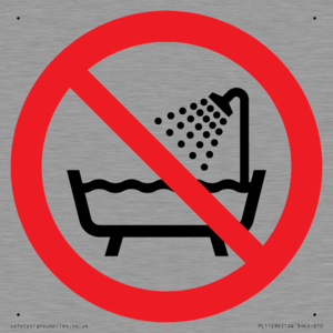 PL11286: P026 Prohibition: Do not use this device in a bathtub, shower, or water-filled reservoir