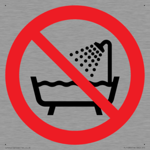 PL11286: P026 Prohibition: Do not use this device in a bathtub, shower, or water-filled reservoir