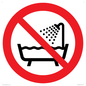 PL11286: P026 Prohibition: Do not use this device in a bathtub, shower, or water-filled reservoir