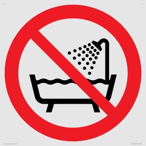 PL11286: P026 Prohibition: Do not use this device in a bathtub, shower, or water-filled reservoir