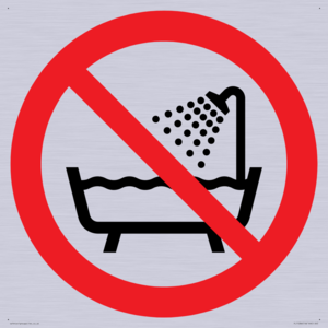 PL11286: P026 Prohibition: Do not use this device in a bathtub, shower, or water-filled reservoir