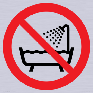 PL11286: P026 Prohibition: Do not use this device in a bathtub, shower, or water-filled reservoir