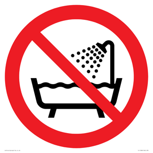 PL11286: P026 Prohibition: Do not use this device in a bathtub, shower, or water-filled reservoir