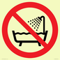 PL11286: P026 Prohibition: Do not use this device in a bathtub, shower, or water-filled reservoir