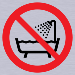 PL11286: P026 Prohibition: Do not use this device in a bathtub, shower, or water-filled reservoir