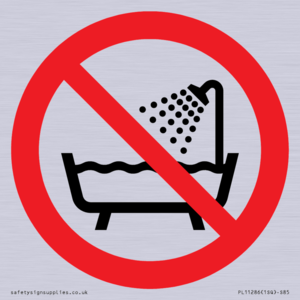 PL11286: P026 Prohibition: Do not use this device in a bathtub, shower, or water-filled reservoir