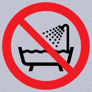 PL11286: P026 Prohibition: Do not use this device in a bathtub, shower, or water-filled reservoir
