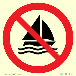PL11342: Prohibition: No sailing
