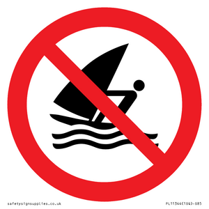 PL11344: Prohibition: No windsurfing