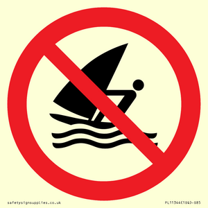 PL11344: Prohibition: No windsurfing