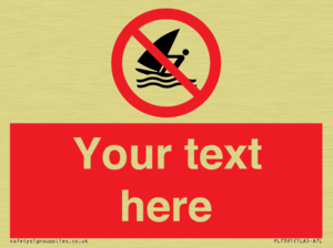 PL7391: Custom No windsurfing
